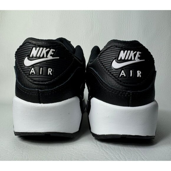 H51- SIZE 6Y | 7.5 WOMEN'S NIKE AIR MAX 90 BLACK / WHITE SNEAKERS RUNNING CD6864 - Picture 9 of 9